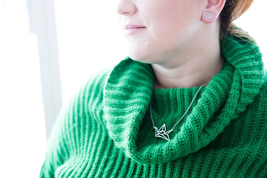 Origami Crane Necklace - Raymond Coffee